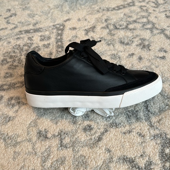 NWT Rag & Bone Army Low Black Leather - 37.5 - Picture 5 of 7